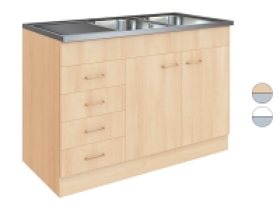 HELD Start Spülenschrank Doppelbecken 120x85x60 cm