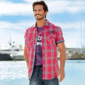 Herren-Kurzarmhemd mit Karomuster 6.99&nbsp;&euro;