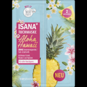 Rossmann Isana Tuchmask Aloha Hawaii