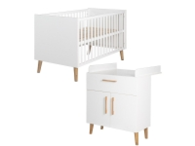 roba Kinderzimmerset »Mick«, mit Bett & Wickelkommode
