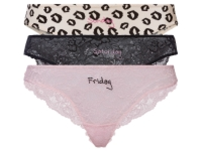 esmara Damen Minislips, 3 Stück, mit eleganter Spitze