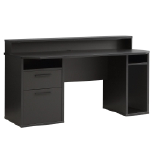 Gaming-Schreibtisch - schwarz-matt - 160 cm breit