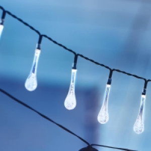 Solar-Lichterkette Tropfen, ca. 2m 8.99 €