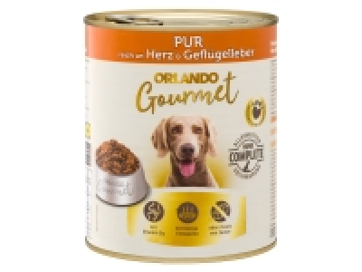 ORLANDO Gourmet Hundenassnahrung High Premium Herz & Geflügelleber