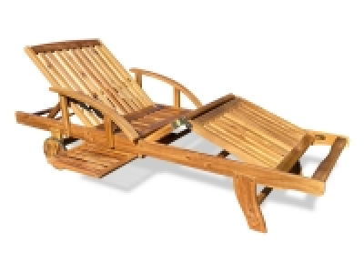 Grasekamp Gartenliege »Belmonte«, 192 x 70 x 34 cm, naturfarben, verst