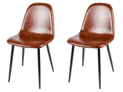 LIVARNO HOME Stuhl »San Diego«, braunes Kunstleder, 2 Stück 59.99 €