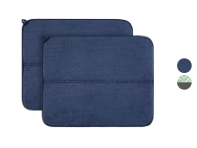 Lidl Livarno Home LIVARNO HOME Geschirr-/ Abtropfmatte, Mikrofaser, 2er Set