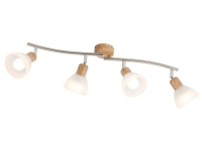 Nino Leuchten LED-Deckenleuchte »DAYTONA«, 3 Watt, 4-flammig, holzfarb