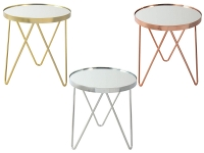 KAYOOM Beistelltisch »Bonnie 110«, Spiegelglas-Tischplatte, Metallgest