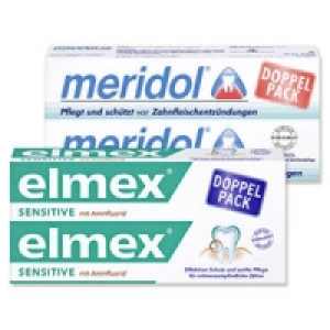 elmex Sensitive oder meridol Zahncreme 3.99&nbsp;&euro;