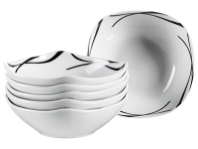 MÄSER Serie Oslo, Müslischalen 6er-Set, Müslischüsseln, klassisch, zei