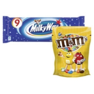 Milky Way, Balisto Korn-Mix oder m&ms Peanut