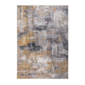 Teppich - grau-gelb - Farbverlauf - 160x230 cm