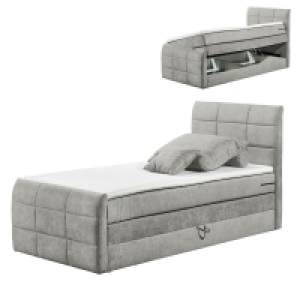 Boxspringbett - schlamm - H2 - 120x200 cm