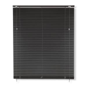 PVC-Jalousie - anthrazit - mit Zubehör - 80x160 cm