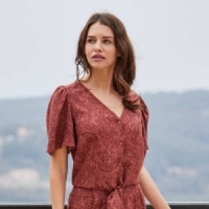 NKD  Damen-Bluse mit Paisley-Muster