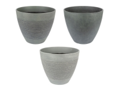 Lidl Parkside PARKSIDE Pflanzgefäße, Steinoptik, Kunststoff, Ø 30 cm
