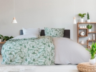 Biberna Baumwolle Renforcé Bettwäsche Tropical Farn 19.99 €