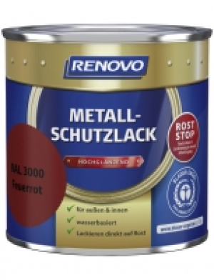 Hagebau  Metallschutzlack, feuerrot (RAL 3000), hochglänzend