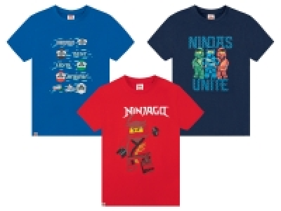 LEGO Kinder Jungen T-Shirt mit Print, aus reiner Baumwolle