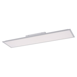 LED-Deckenleuchte - weiß-silber - mit Fernbedienung