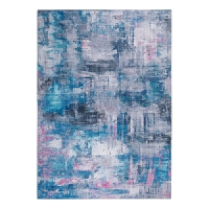Teppich - grau-blau - Farbverlauf - 160x230 cm