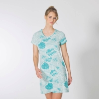 NKD  Damen-Nachthemd mit Palmblatt-Muster