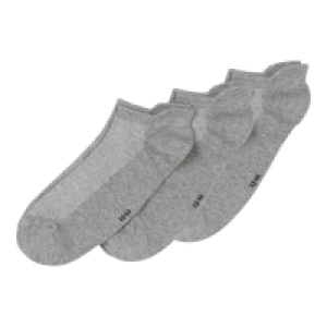 Herren-Sport-Sneaker-Socken mit Fersenpolster, 3er-Pack 2.00 €