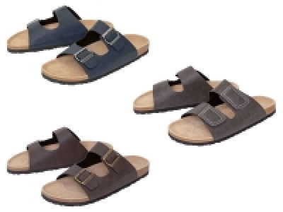 LIVERGY Herren Pantolette, leichte EVA-Laufsohle