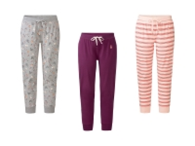 esmara Damen Schlafhose lang, mit Zierknopfleiste und hohem Baumwollan 4.99 €