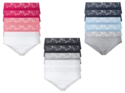 esmara Damen Hipster, 5 Stück, mit Spitze 3.99 €