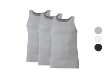 LIVERGY Herren Achselhemden, 3 Stück, aus reiner Baumwolle