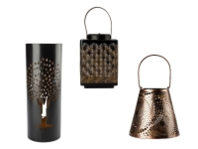 Pureday Solarleuchte Schwarz-Gold, Dämmerautomatik 24.82 €
