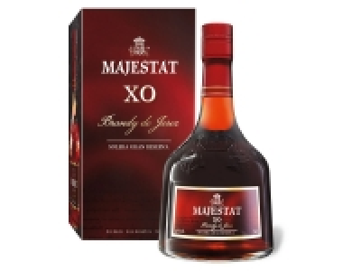 Lidl Majestät MAJESTÄT XO Brandy de Jerez Solera Gran Reserva mit Geschenkbox 40% Vo