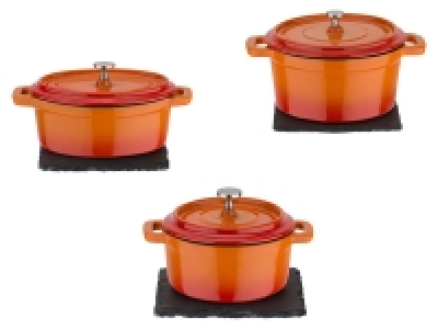 GSW Mini-Serviertopf »Orange Shadow«, inklusive Schieferplatte, aus Gu