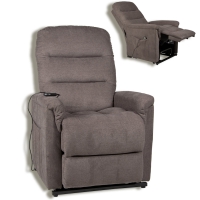 Roller  TV-Sessel - graubraun - mit Motor und Aufstehhilfe