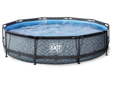 Exit Toys Stone Pool, mit Filterpumpe