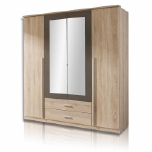 Kleiderschrank - Sonoma Eiche-grau - 181 cm