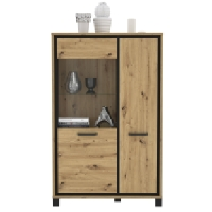 Roller  Highboardvitrine - Artisan Eiche - 101 cm