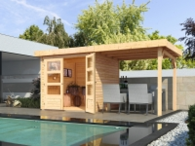 Lidl Karibu Karibu Gartenhaus &raquo;Trundholm 1&laquo;, mit verglaster Doppelt&uuml;r, inklusive S