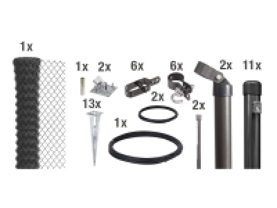 ALBERTS Set Maschendrahtzaun, mit Bodenhülse 348.87 €