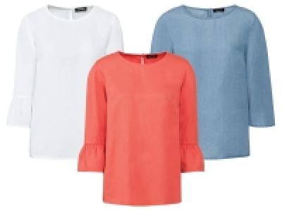 ESMARA® Bluse Damen, mit Knopf und Schlitz im Nacken, aus reinem Lyoce 5.99 €