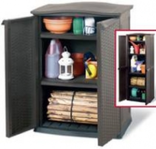 Kunststoff-Gartenschrank 70 x 92 x 50 cm (BxHxT)