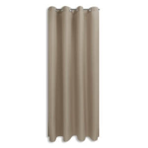 Ösenvorhang - taupe - 140x245 cm
