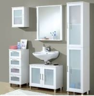 Badserie Bern, Badschrank, 4 Schubladen