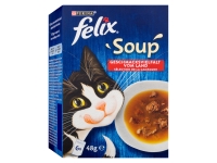 Lidl Felix FELIX Soup Geschmacksvielfalt vom Land mit Rind, Huhn, Lamm Katzennass