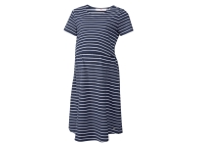 bellybutton Damen Umstands-Kleid, mit hohem Baumwollanteil, blau/gestr