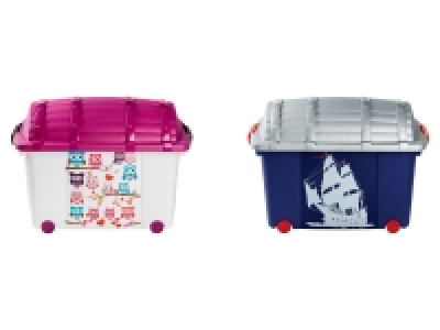 Lidl Livarno Home LIVARNO home Rollenbox mit Motiv, umfasst ca. 45 Liter