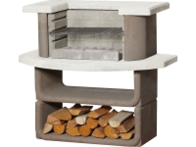buschbeck Grillbar »Montana«, Grillfläche 54 x 34 cm, Beton, braun-wei