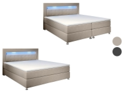 Juskys Boxspringbett »Vancouver« mit LED-Beleuchtung 670.04 €